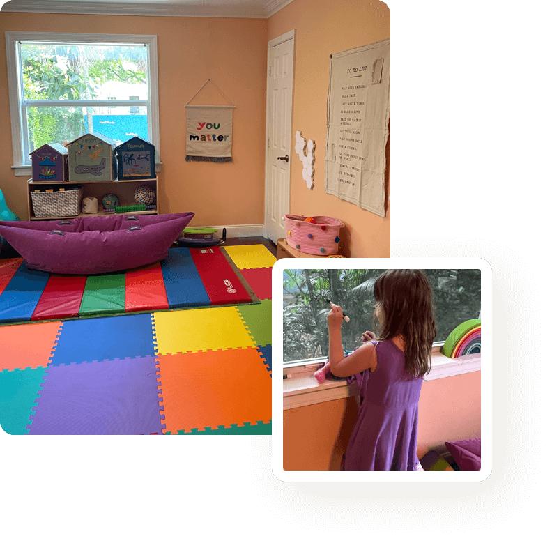 A child enjoying a learning space